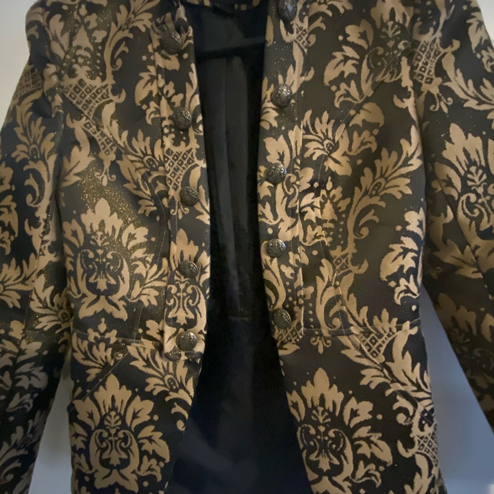 Gold and Black vintage type  blazer